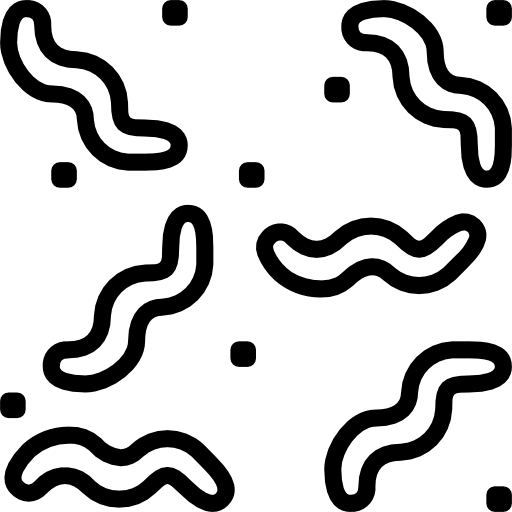 Piktogramm Würmer